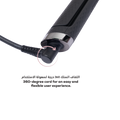 Clara Dual Slime Brush Hair Straightener and Styling Brush Black, 3 Temperature Settings