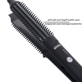 Clara Dual Slime Brush Hair Straightener and Styling Brush Black, 3 Temperature Settings