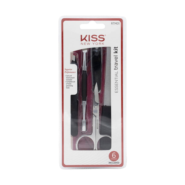 KISS Essential Travel Grooming Kit Stainless Steel Tools RTM01