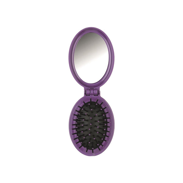 Titania Folding Hairbrush with Mirror Model 1774 for Girls