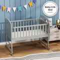TEKNUM 7-in-1 Convertible Bedside Crib and Toddler Bed, Grey, 0-12 Years