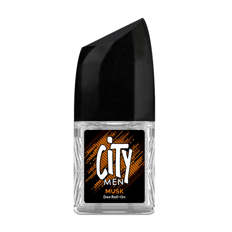 City Men Deo Roll-On Musk Deodorant Aluminium Chlorohydrate 50 ml