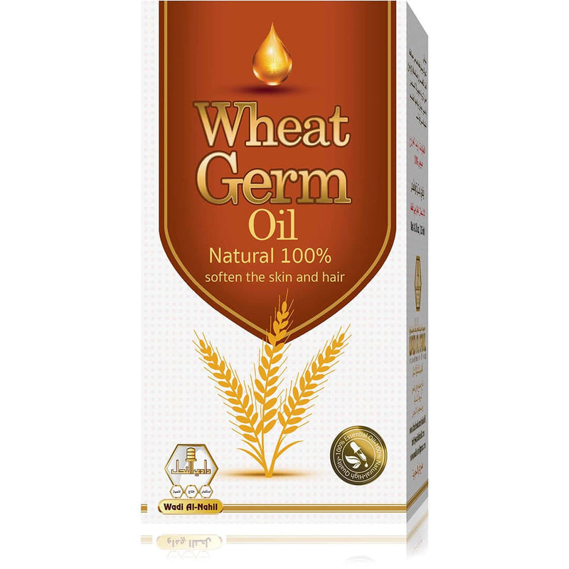 Wadi Alnahl Wheat Germ Oil Hair Oil, Unrefined Vitamin E Formula, 1 Piece