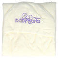 Babyworks Hands Free Hoodie Bamboo Towel White