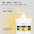 Advanced Clinicals Retinol Firming Cream Green Tea Aloe Chamomile 454g