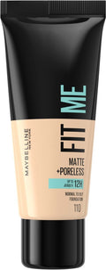 Maybelline Fit Me Matte + Poreless Foundation Matte Finish Porcelain 110