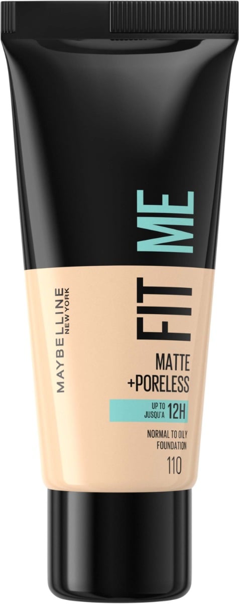 Maybelline Fit Me Matte + Poreless Foundation Matte Finish Porcelain 110