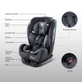 TEKNUM Evolve 2 Car Seat Convertible 5-Point Harness Dark Grey From Birth to 12 Years
