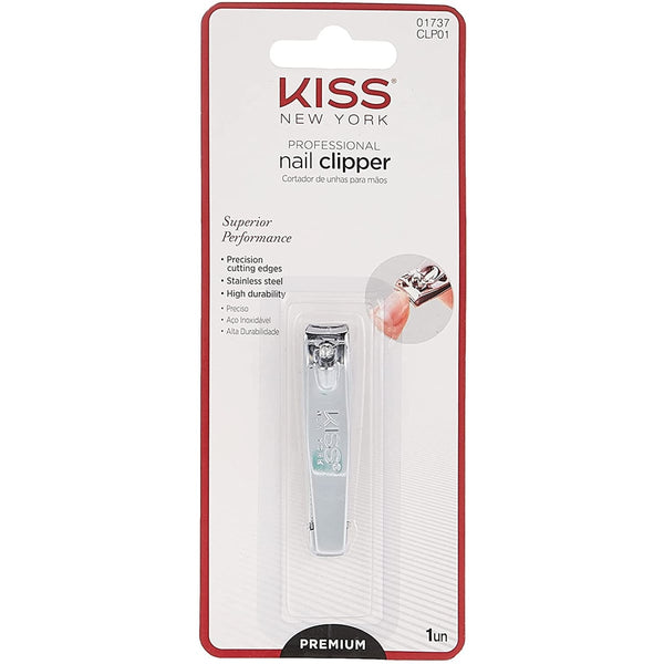 KISS Precision Nail Clipper CLP01 Chrome-Plated Stainless Steel Ergonomic Design