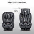 TEKNUM Evolve 2 Car Seat Grey, 5-Point Harness, 8-Position Headrest, Birth to 12 Years, 36 kg