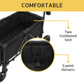 TEKNUM Fellow Baby Wagon Stroller with Snack Tray, Black