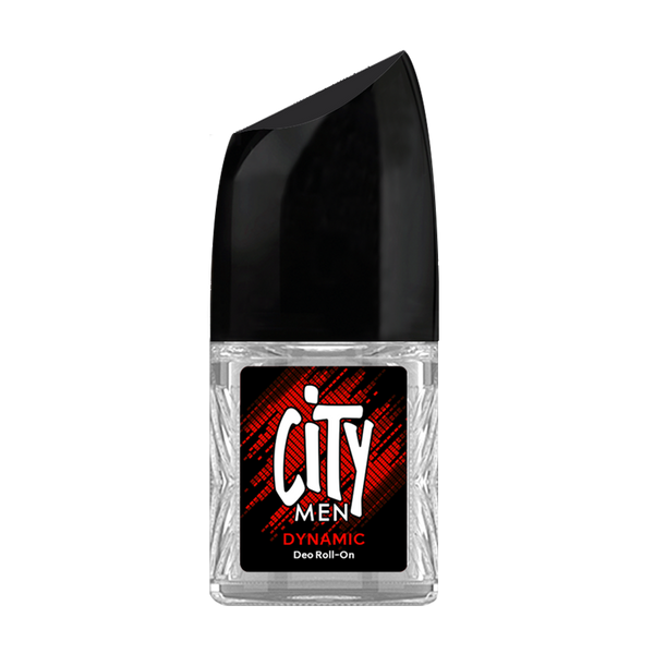 City Men Dynamic Deo Roll-On Deodorant Sweat Protection Fresh Scent 50 ml
