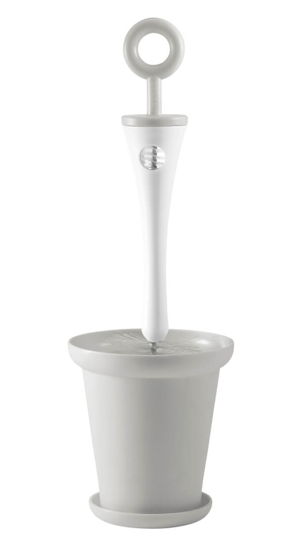 Beaba 2-in-1 Bottle Brush and Holder, Grey