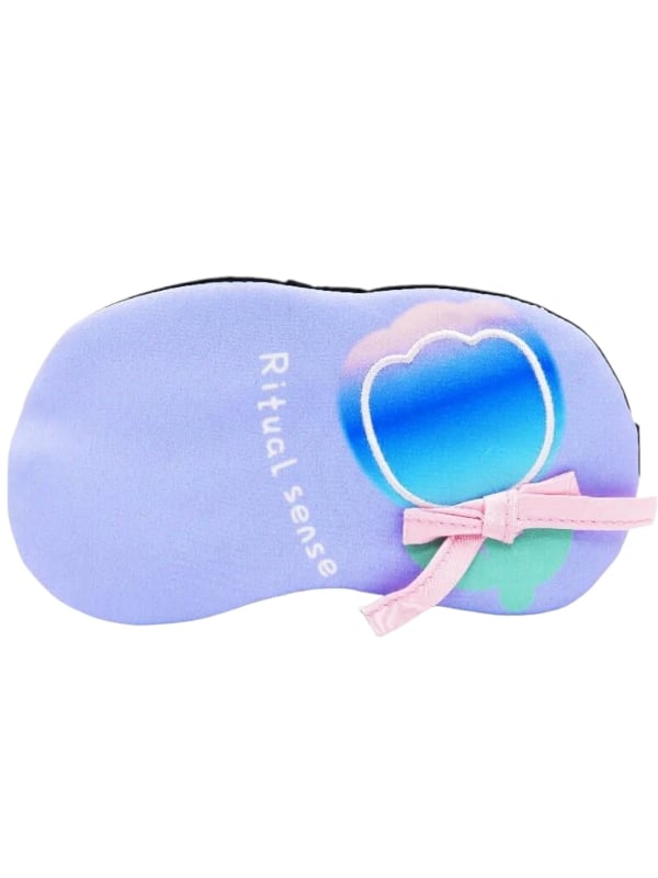Minigood Bow Eye and Forehead Sleep Mask Soft Fabric Light Blocking