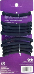 Goody Ouchless Forever Black Hair Elastics, 16-Strand Inner Core, 10 Count