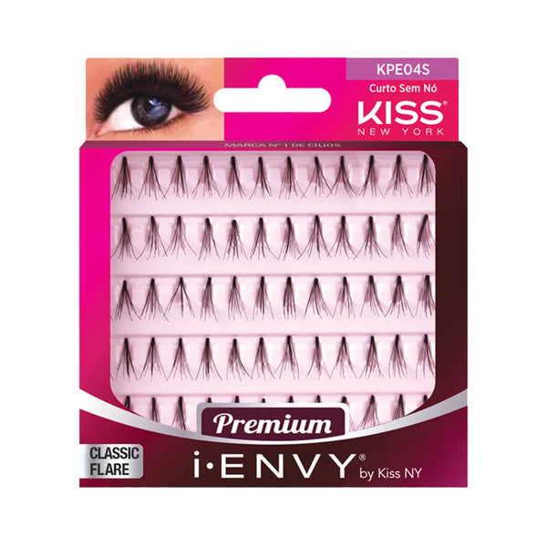 Kiss i-Envy Short Knot-Free Individual Flare Lashes, 70 Pieces