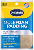 Dr. Scholl's Molefoam Padding Strips Extra-Soft Cushioning 2 Strips