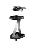 Salon System 3-Tier Hair Color Bowl Trolley with Bowl and Cup Holders