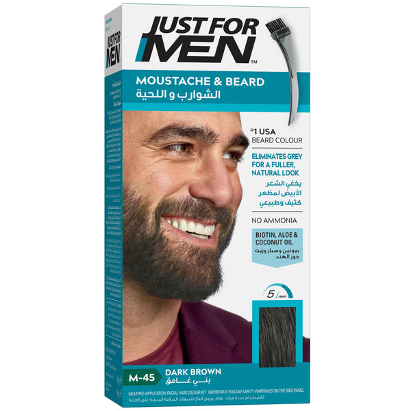 Just For Men Moustache & Beard Hair Color Kit Dark Brown 28g