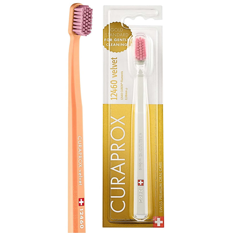 Curaprox CS 12460 Velvet Ultra Soft Toothbrush Curen Filaments Compact Head