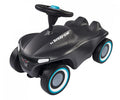 Simba Big Bobby-Car Neo Ride-On Toy Anthracite, Soft Tires, Turquoise and Pink Accessories