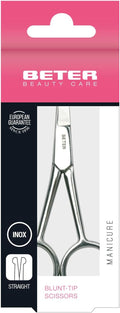 Beter Stainless Steel Blunt-Tip Scissors for Nails, Facial Hair and Hangnails, 1 Pc