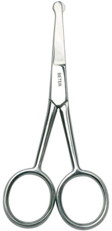Beter Stainless Steel Blunt-Tip Scissors for Nails, Facial Hair and Hangnails, 1 Pc