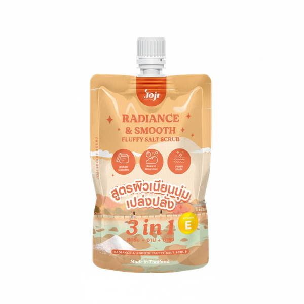 Joji Secret Young 3 in 1 Salt Scrub Vitamin E Brightening Smoothing Moisturizing Body Scrub