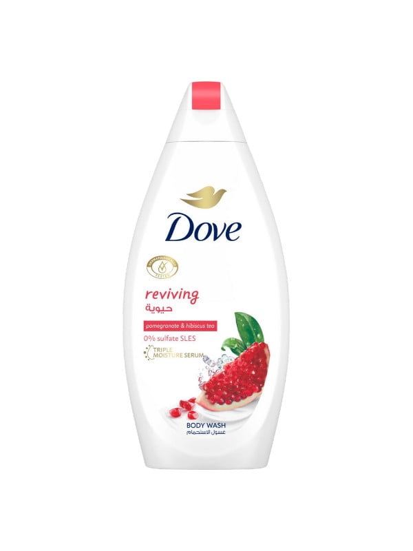 Dove Pomegranate & Hibiscus Tea Body Wash Triple Moisture Serum 500ml