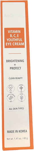 MOIRA Vitamin B C E Youthful Eye Cream, Lightweight Brightening Formula