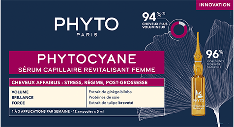 Phyto Paris Reactional Scalp Strengthening Treatment Ampoules, Maca, Lupin & Tulip Extracts, 12 Ampoules