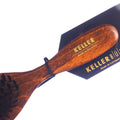 Keller Oval Hair Brush Beech Wood Handle Horsehair Nylon Bristles Brown & White