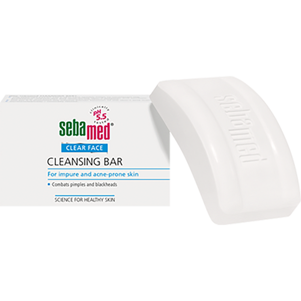Sebamed Clear Fase Cleansing Soap Bar for Facial Cleansing, 100g
