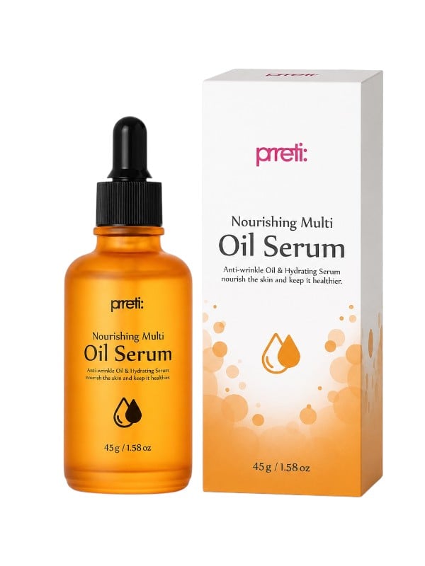 Pretti Nourishing Multi Oil Serum Lightweight Hydrating Face Serum 45 g