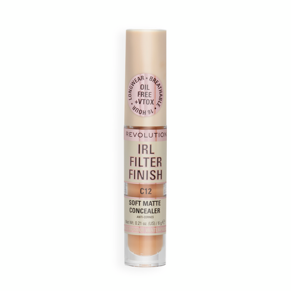 Revolution IRL Filter Finish Concealer C12 Lightweight High-Coverage Finish