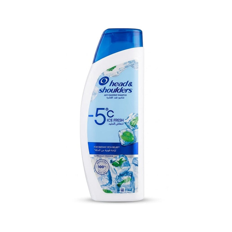 Head & Shoulders Ice Fresh Shampoo Cooling Scalp Cleanse Fresh Scent 600ml