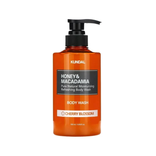 Kundal Pure Honey & Macadamia Cherry Blossom Body Wash Moisturizing Formula 500ml