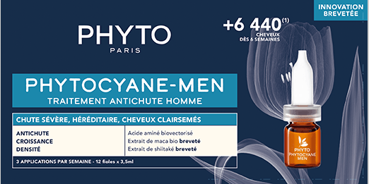 Phyto Paris Progressive Hair Care Treatment Liquid Ampoules with Maca and Shiitake Extracts, 12 Count