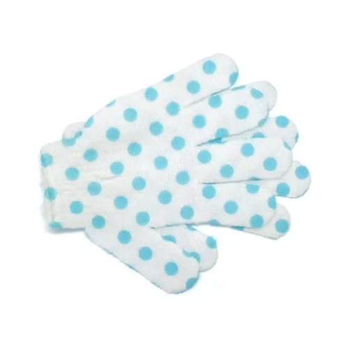 Basic Care 2268 Exfoliating Bath Gloves, Reusable Body Cleansing Pair
