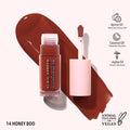 Moira Glow Getter Hydrating Lip Oil Glossy Finish Apricot, Coconut & Jojoba Oils Honey Boo 014