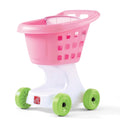Step2 Little Helpers Shopping Cart Pink Toy with Under-Basket Storage