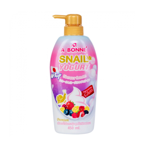 Abouni Yogurt & Snail Shower Cream Brightening Moisturizing Formula 450ml