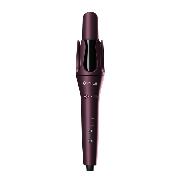 United Air Spin n Curl Ceramic Rotating Hair Curler Digital Temperature Display Blue