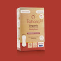 Tahara Organic Cotton Unscented Long Daily Pads, Breathable Liner, 70 Count