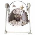 Elphybaby 2-In-1 Baby Swing Chair With Timer, Music and 5-Point Harness, Dark Gray