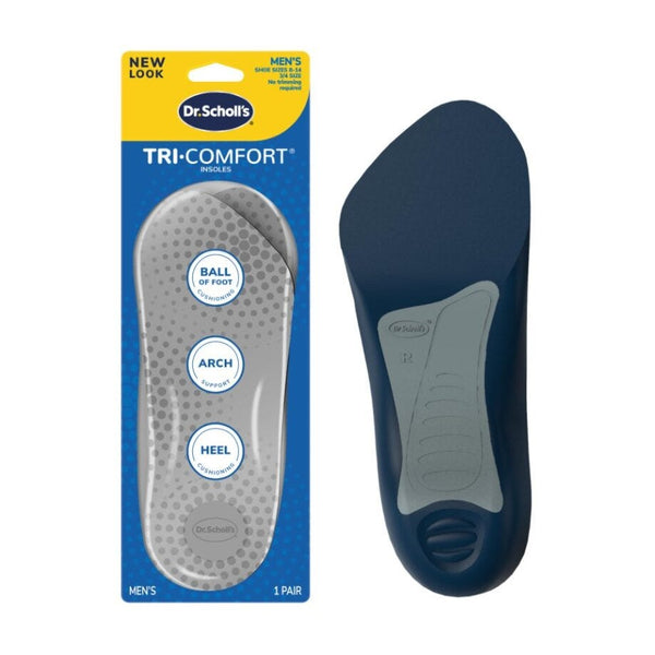 Dr. Scholl's Tri-Comfort Men's 3/4-Length Insoles with Arch Support