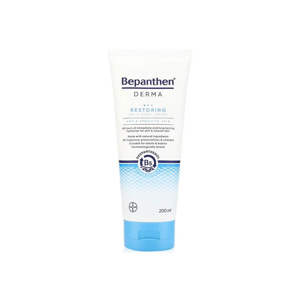 Bepanthen DERMA Restoring Daily Body Lotion Dexpanthenol Shea Butter Argan Oil 200ml
