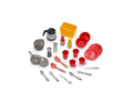 Step2 Little Cooks Kitchen Toy Playset with Electronic Lights and Sounds, 21-Piece Multicolor Set