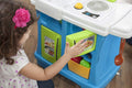 Step2 Little Cooks Kitchen Toy Playset with Electronic Lights and Sounds, 21-Piece Multicolor Set