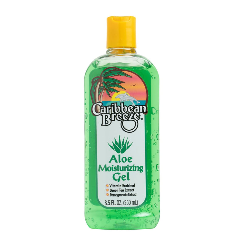 Caribbean Breeze Aloe Moisturizer Gel Green Tea and Pomegranate Extract 250 ml